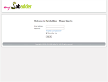 Tablet Screenshot of my.jobadder.com