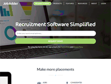 Tablet Screenshot of jobadder.com
